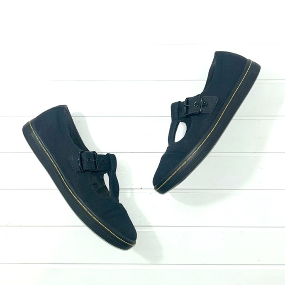 Dr. Martens Woolrich Canvas T Strap Mary Jane